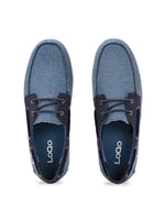 Load image into Gallery viewer, Men's Bolonia Coastal Blue Boat Shoes