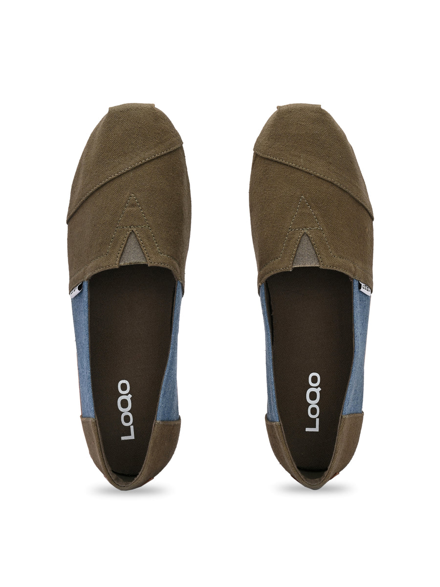Alpari Neo Men's Olive Slip-ons