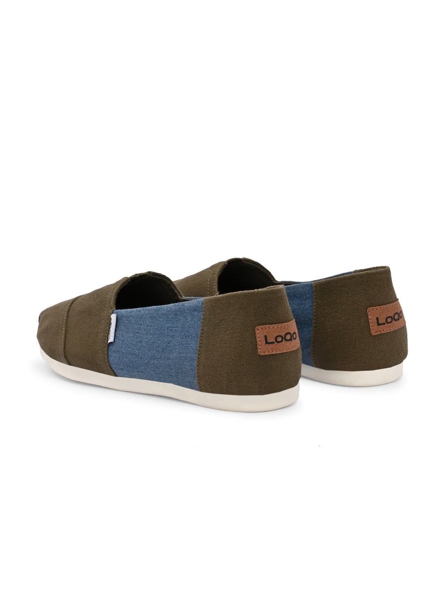 Alpari Neo Men's Olive Slip-ons