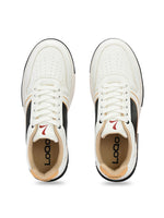 Load image into Gallery viewer, Men’s Seville White Sneakers front view – sleek white sneakers men
