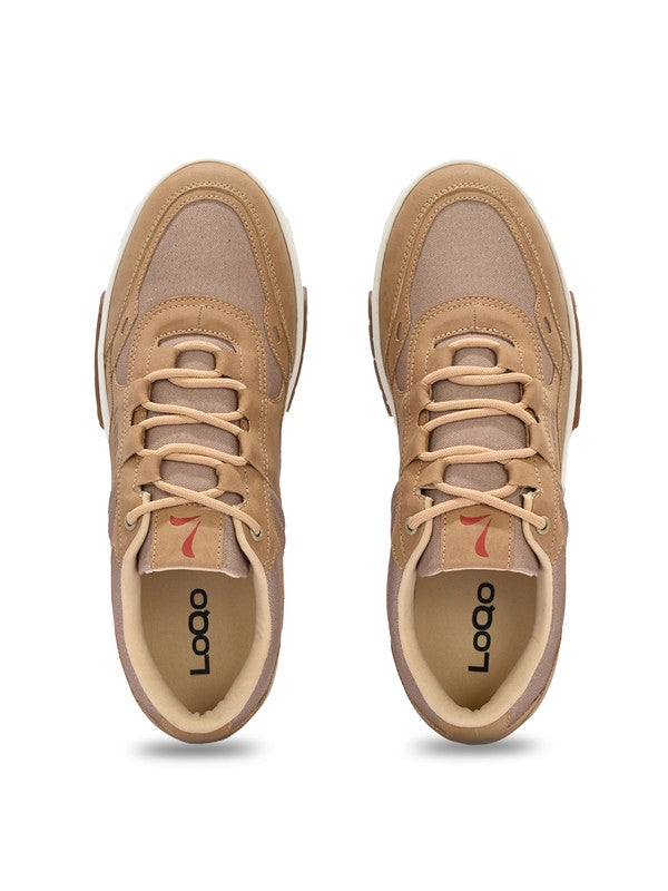 Men’s Vigo Tan Sneakers detail – faux-leather upper and supportive sole