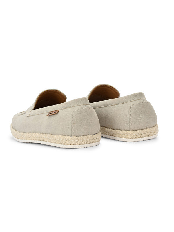 Overhead view of Men’s Aupe Esparto Loafers – espadrille loafers men in natural tone