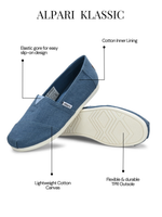 Load image into Gallery viewer, Alpari Klassic Men&#39;s Coastal Blue Slip-ons
