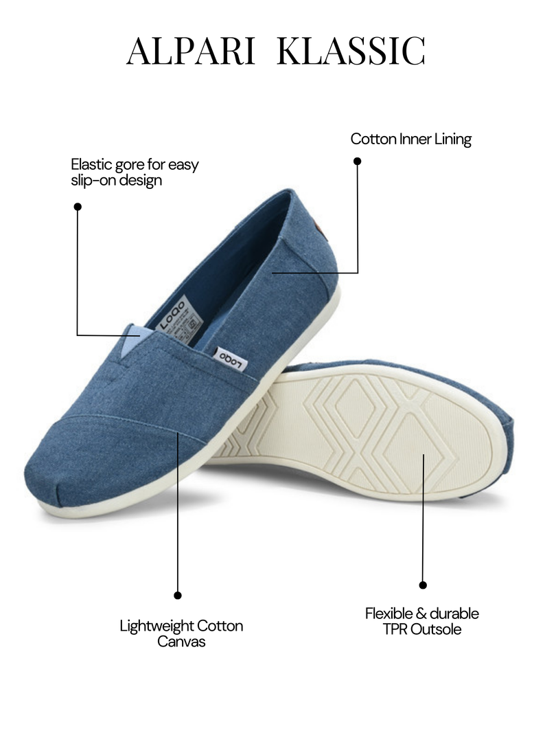 Alpari Klassic Men's Coastal Blue Slip-ons