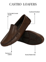 Load image into Gallery viewer, Men&#39;s Castro Brown Driving Loafers
