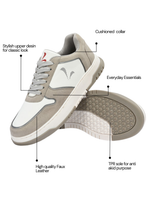 Load image into Gallery viewer, Men&#39;s Murcia White-Grey Shoes - Wide fit
