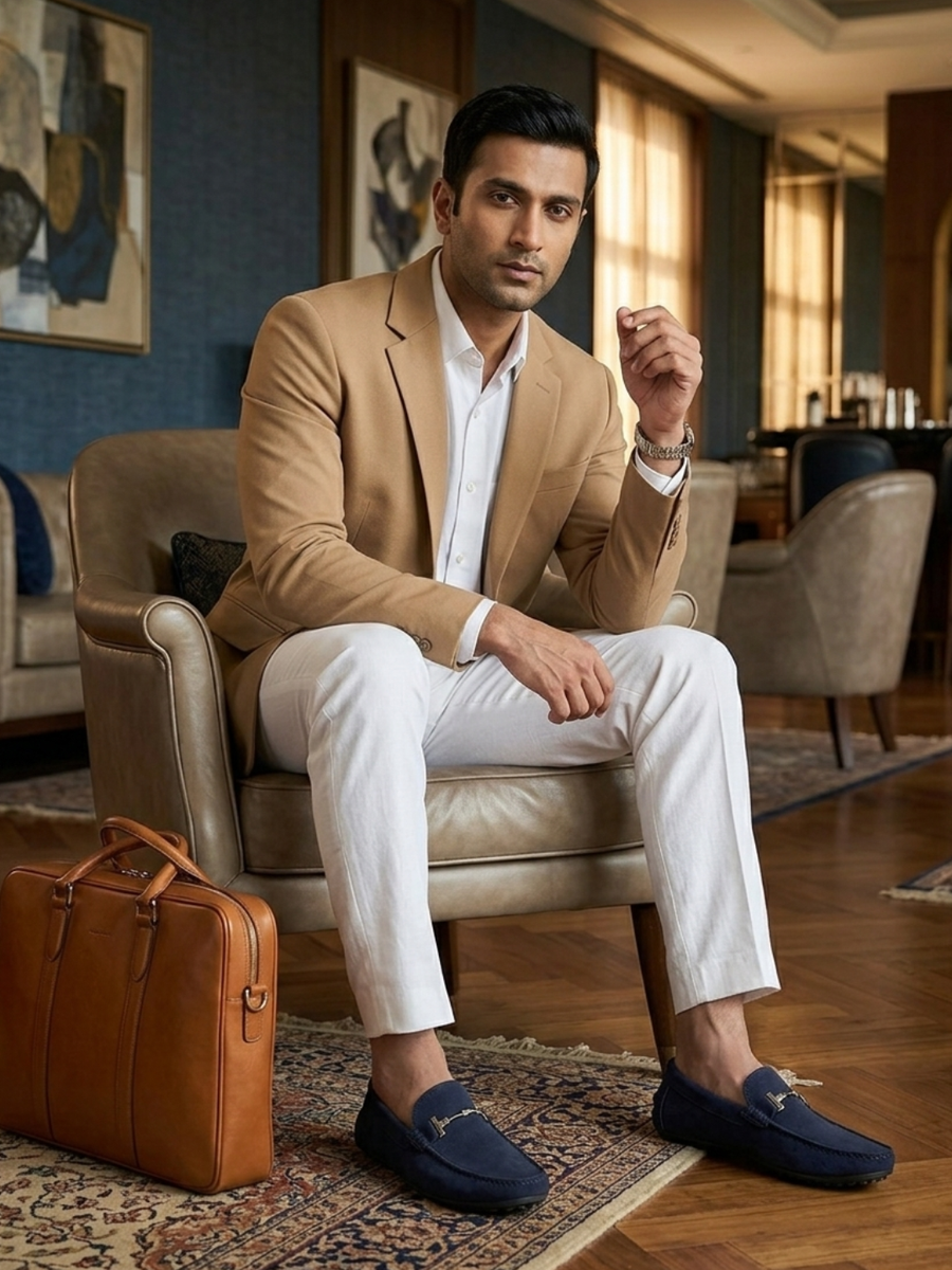 Men's Torres Navy Loafers
