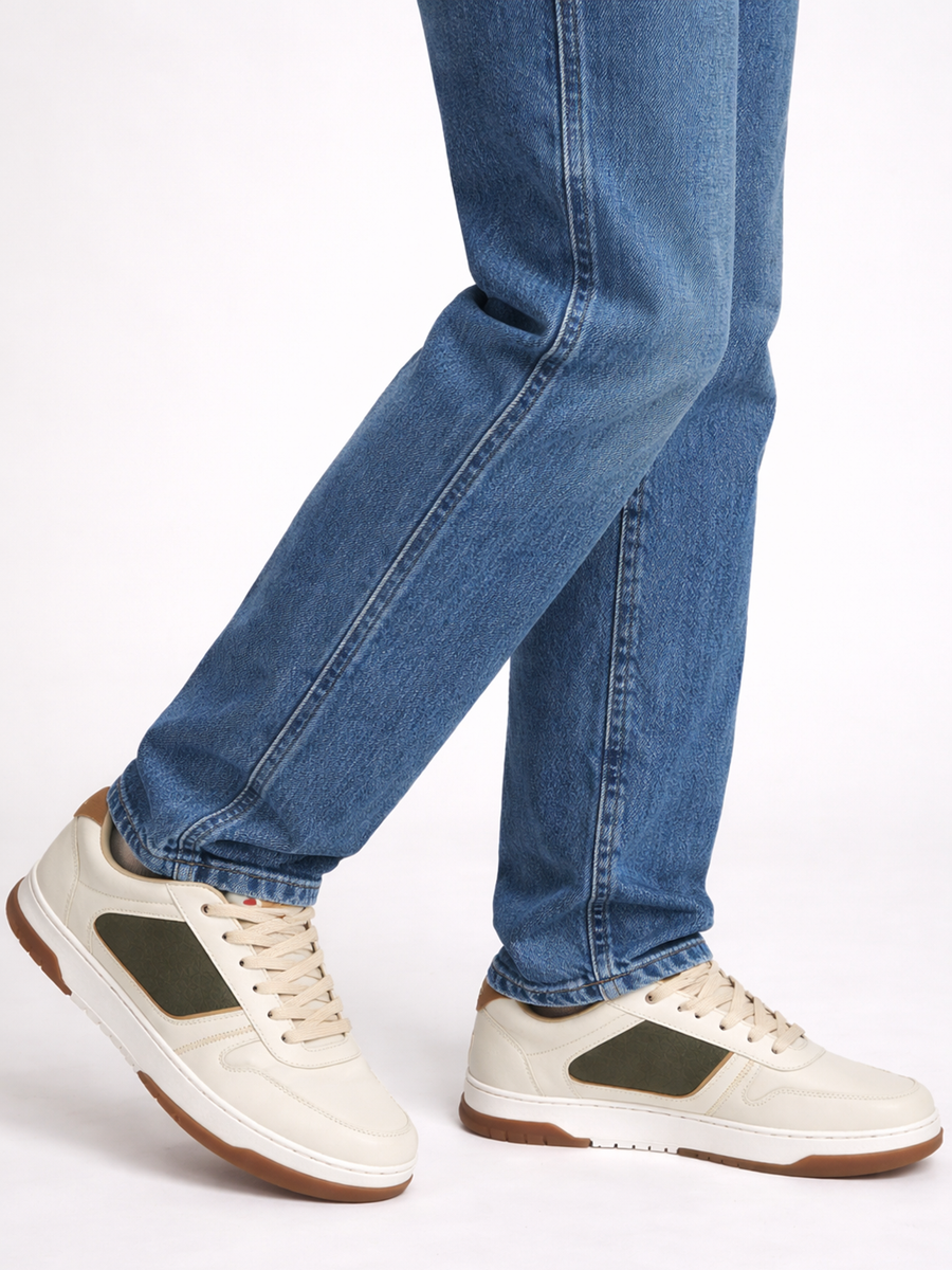 Men's Seville Beige Shoes - Wide fit