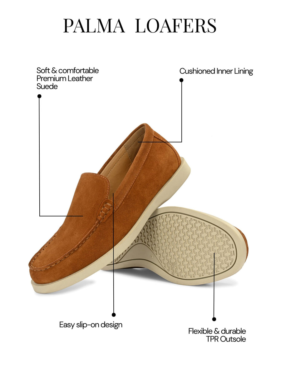 tan loafers for men – comfortable shoes for work - Comfort Loafers